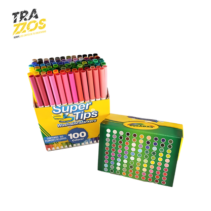 Plumones Crayola Super Tips X100