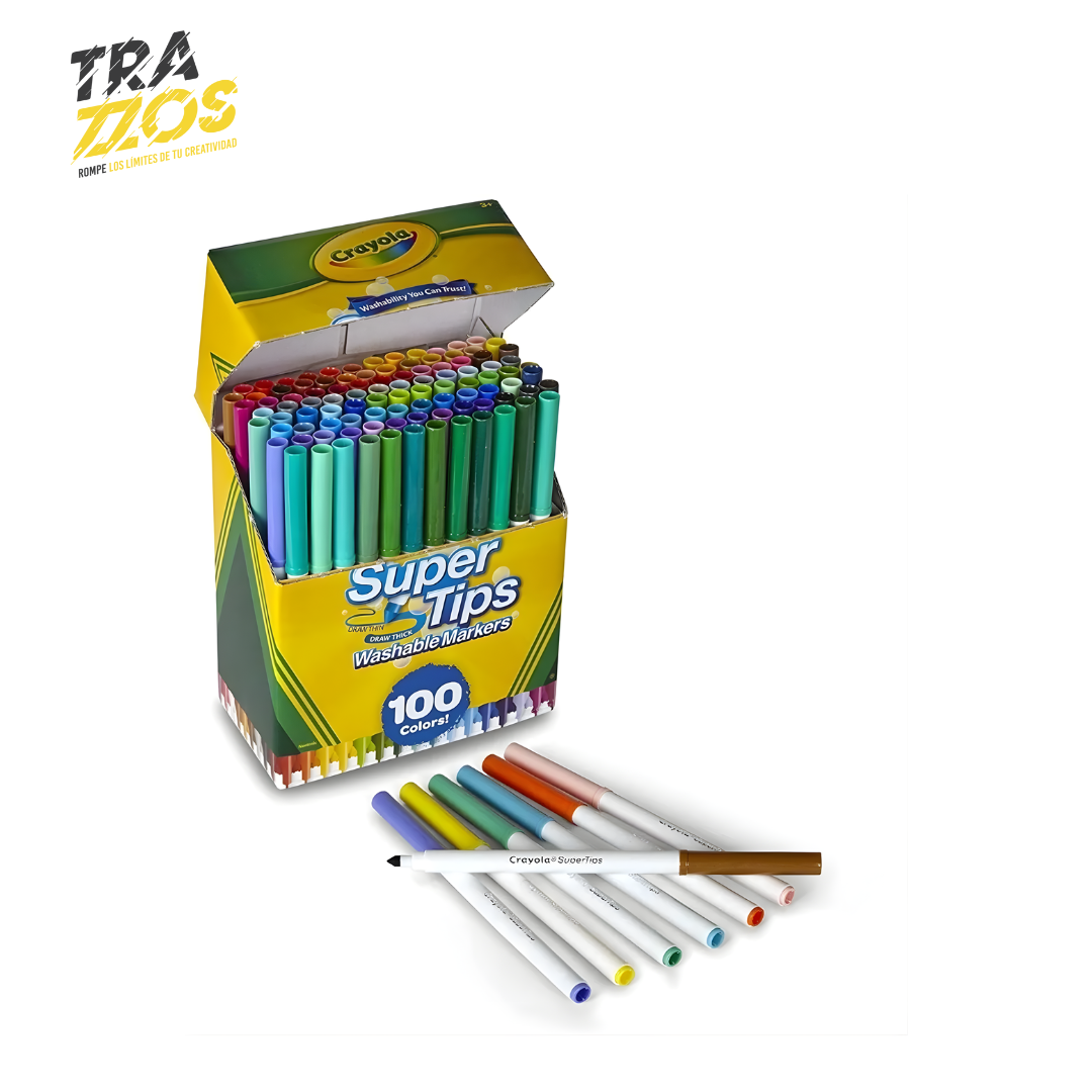 Plumones Crayola Super Tips X100