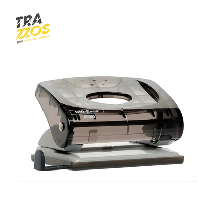 Perforadora 0ffi-Esco 345 2 Huecos Translucida Mediana