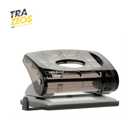 Perforadora 0ffi-Esco 345 2 Huecos Translucida Mediana