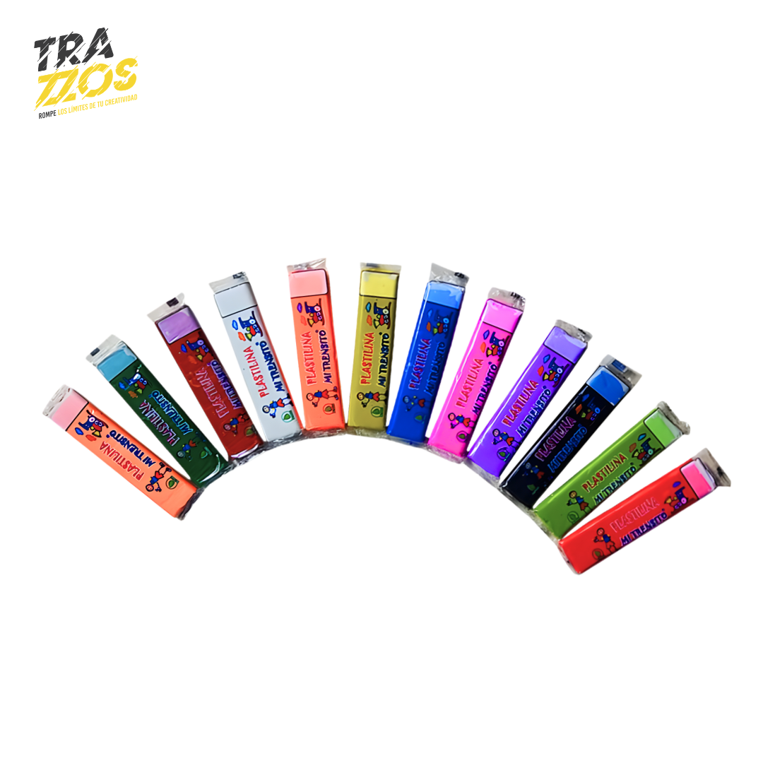 Plastilina Mi Trensito Surtida En Barra X12