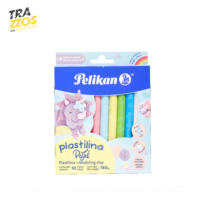 Plastilina Pelikan Pastel x10