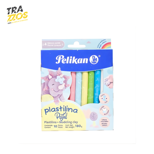 Plastilina Pelikan Pastel x10