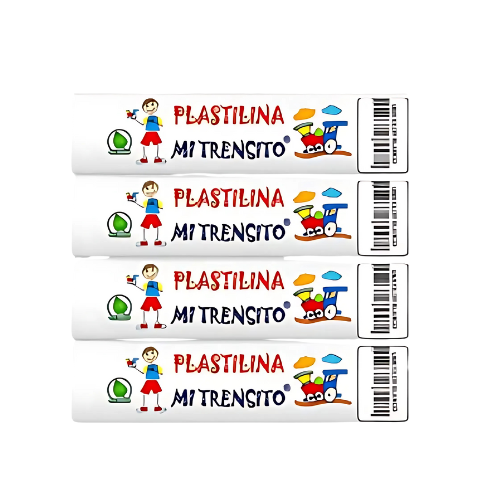 Plastilina Mi Trensito Unicolor X12 Uds