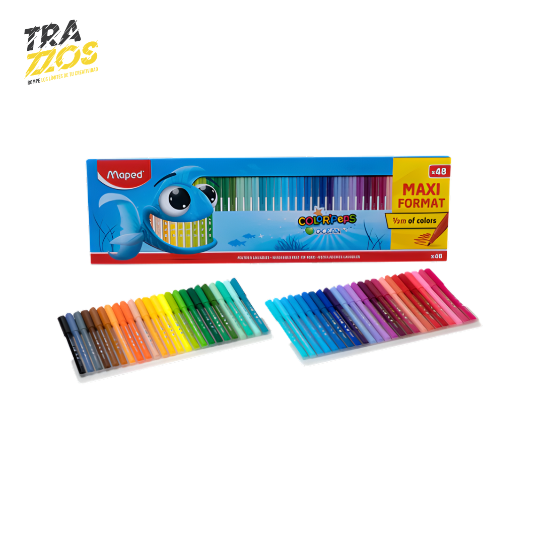 Plumones Maped Color'Peps Ocean x48