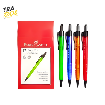 Portaminas Poly Tri Faber-Castell x12