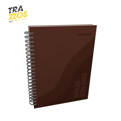 Cuaderno argollado multimaterias unicolor Café