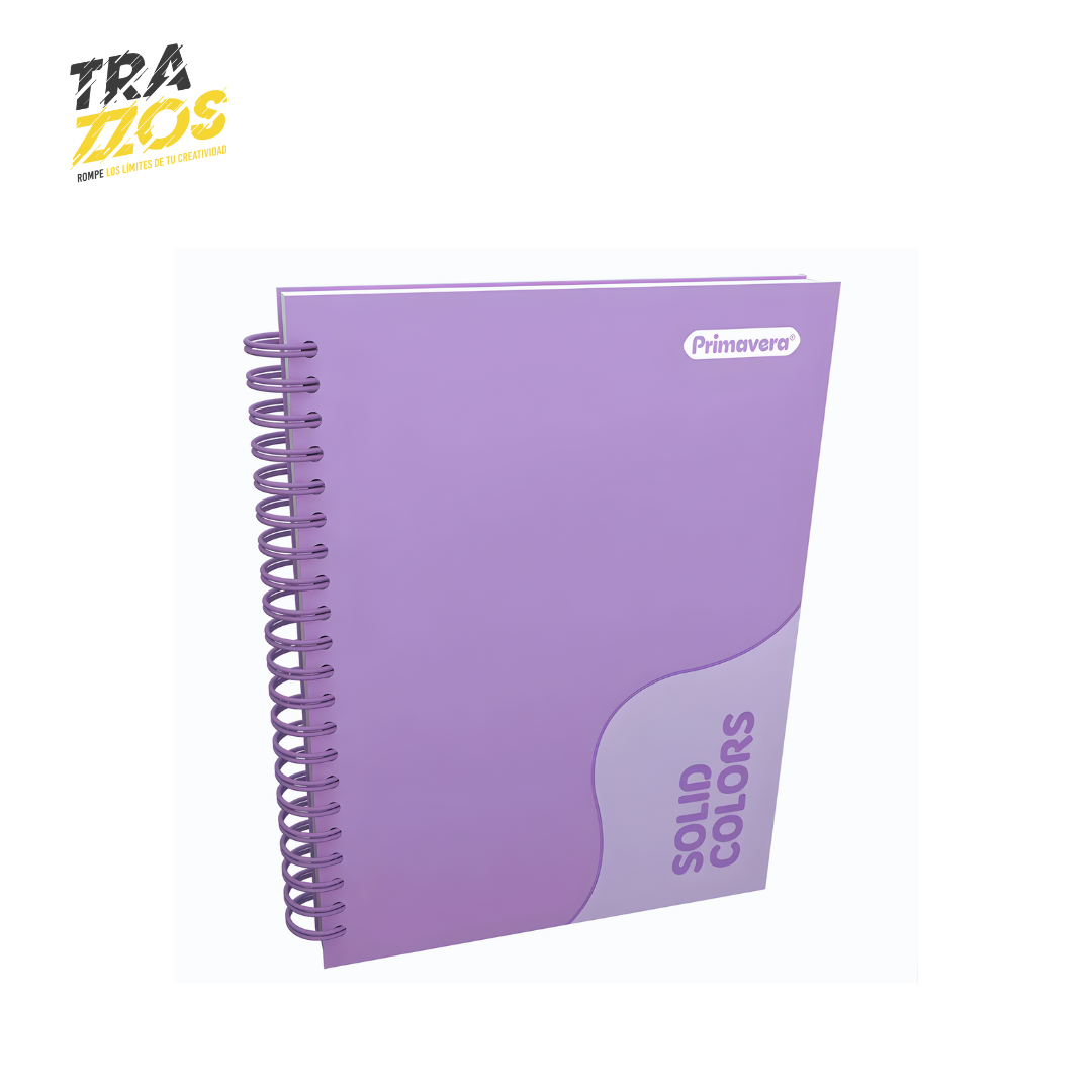 Cuaderno argollado multimaterias unicolor Lila