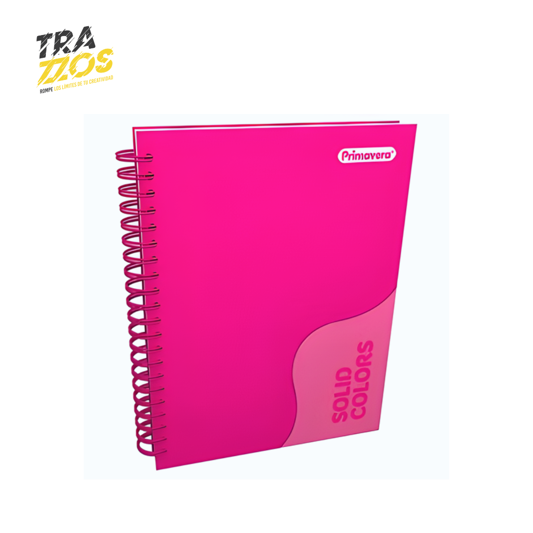 Cuaderno argollado multimaterias unicolor Fuscia