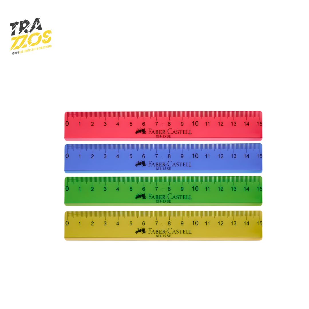 Regla 15cm Translúcida Faber-Castell