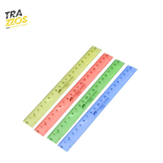 Regla 20 cm Translúcida Faber-Castell