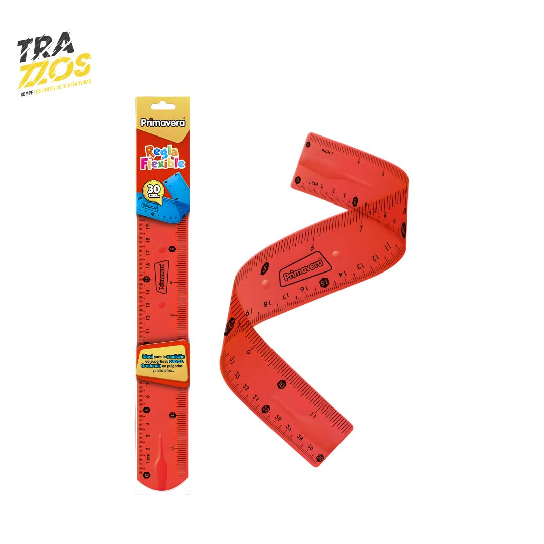 Regla Flexible Primavera 30 cm