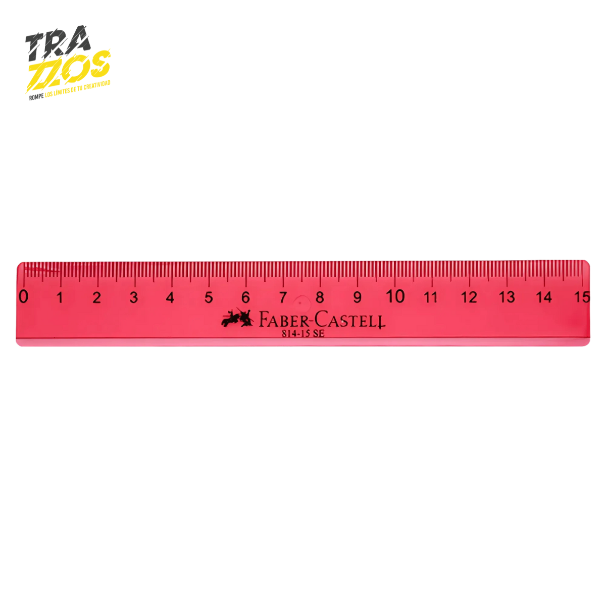 Regla Faber Castell X 15cm Translucida