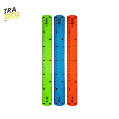 Regla Plástica Flexible 30 cm