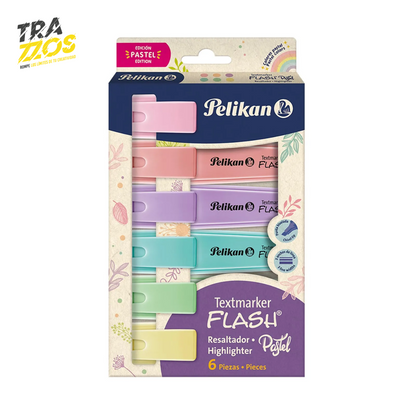 Resaltador Pelikan X 6 Tonos Pastel