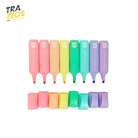 Resaltador Kiut Pastel x8Uds