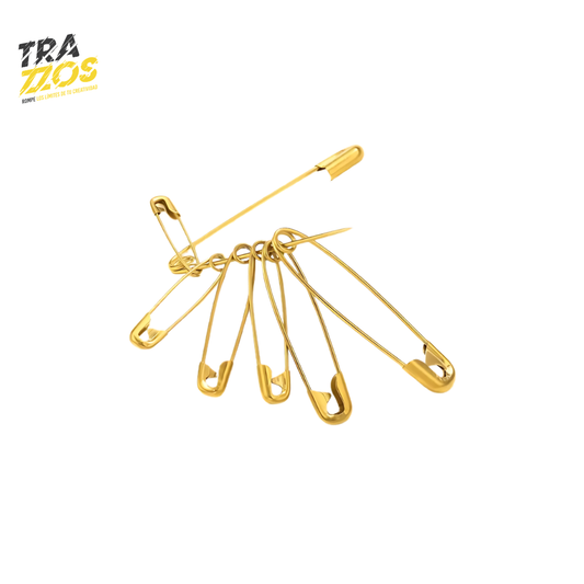 Set Ganchos Nodriza Dorado Surtidos x144