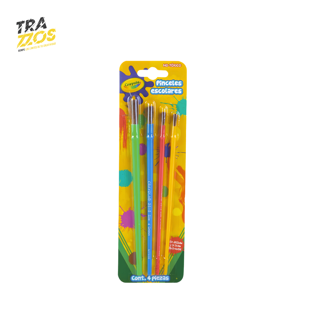 Set de Pinceles Crayola x4