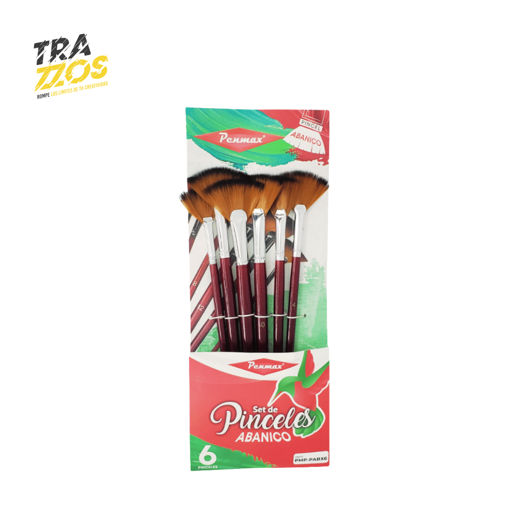 Set de Pinceles Penmax Abanicos x6