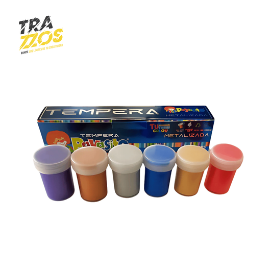 Tempera Payasito Metalizada x6