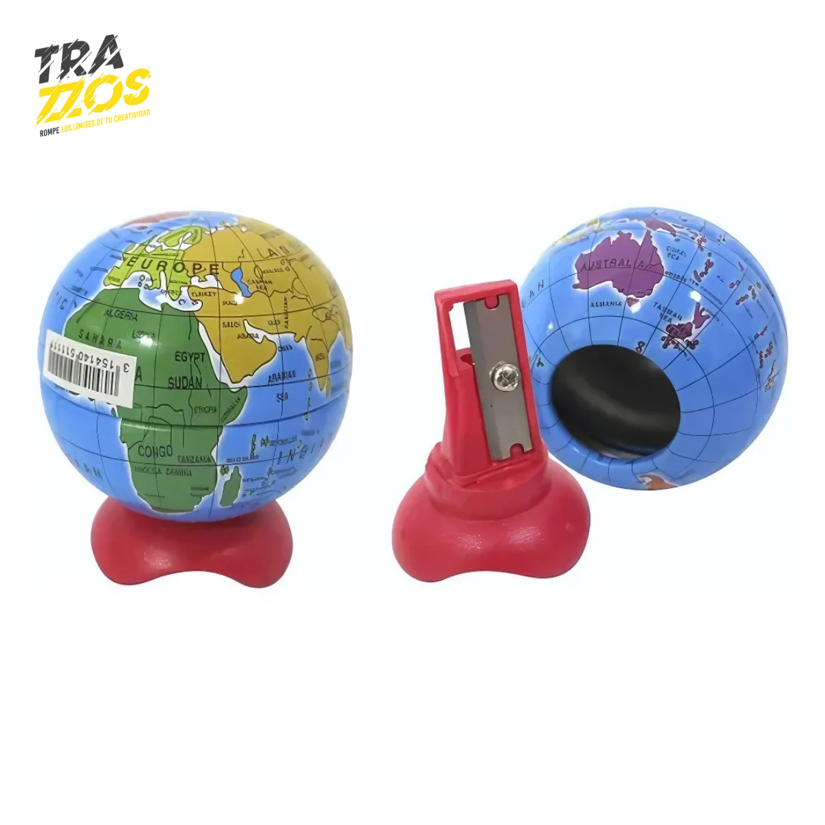 tajalapiz maped con forma de globo de la tierra