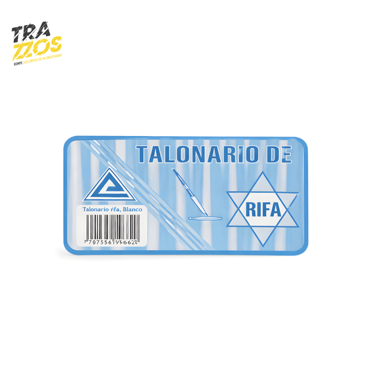 Talonario Rifa Blanco Pequeño