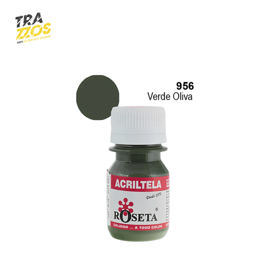 Acriltela Roseta Verde Oliva