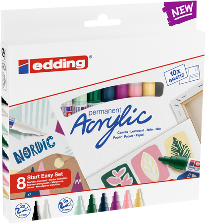 Kit Nórdico x Trazzos + Clase de Acrilicos con Nadieska