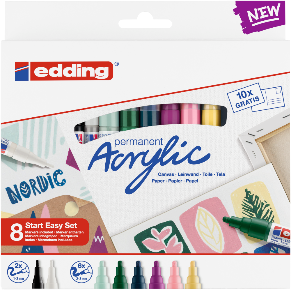 Kit Nórdico x Trazzos + Clase de Acrilicos con Nadieska