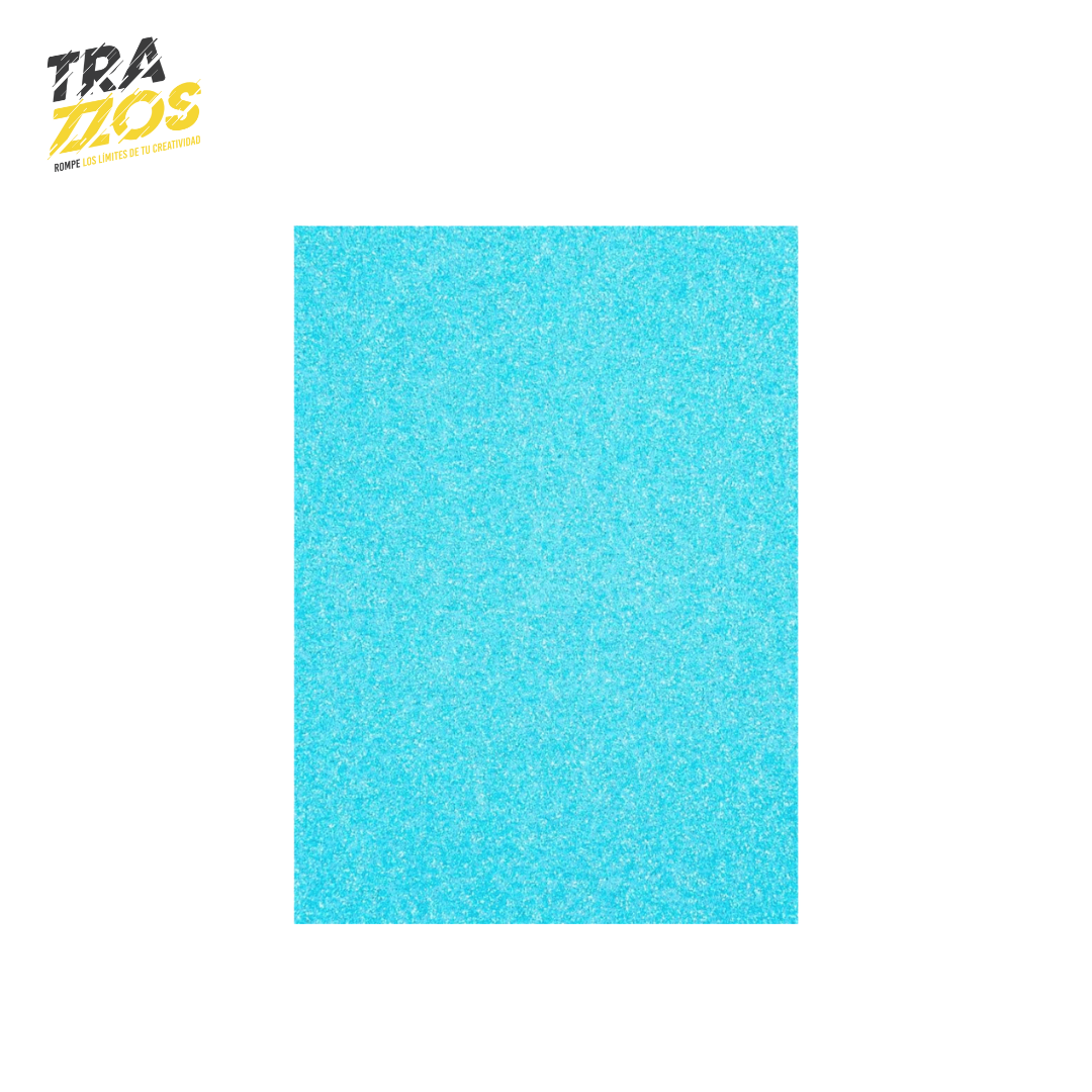 Medio pliego de Foamy Escarchado X10 Uds