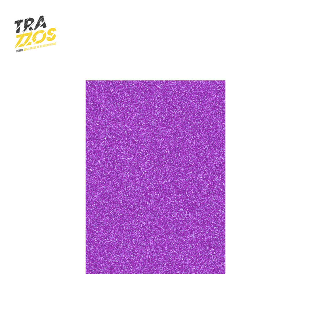 Medio pliego de Foamy Escarchado X10 Uds