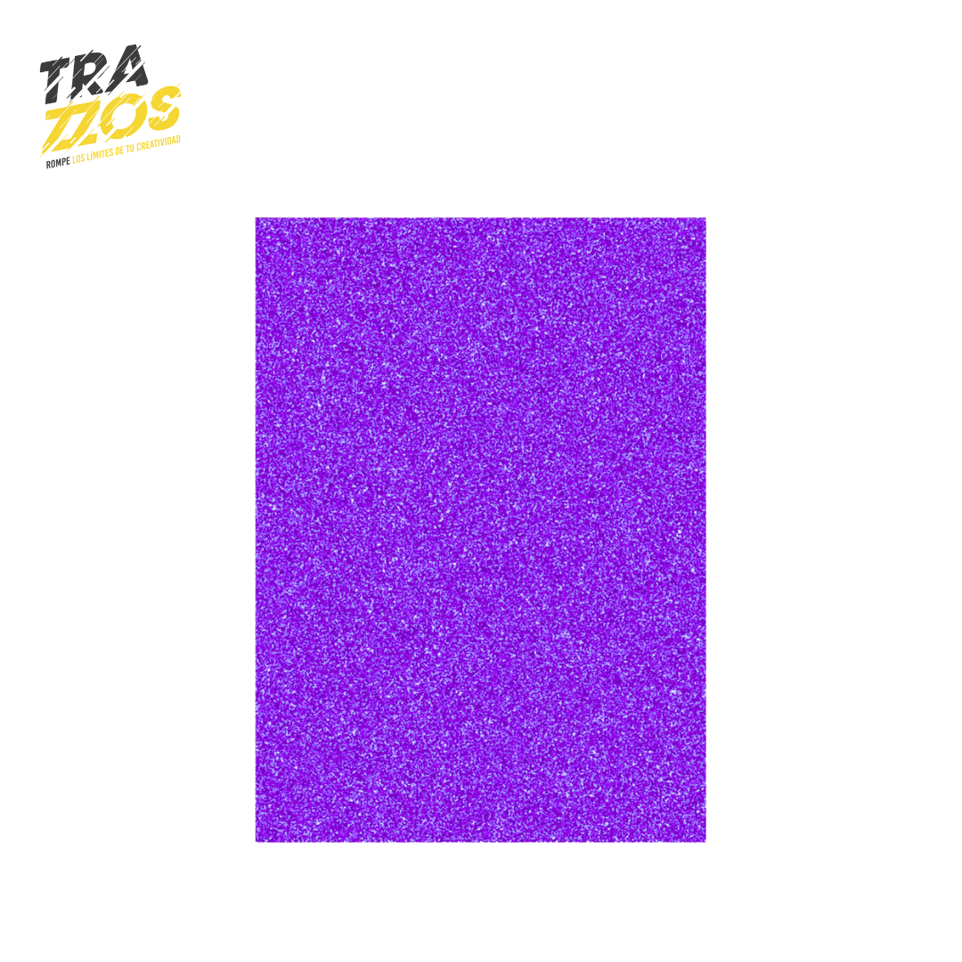 Medio pliego de Foamy Escarchado X10 Uds