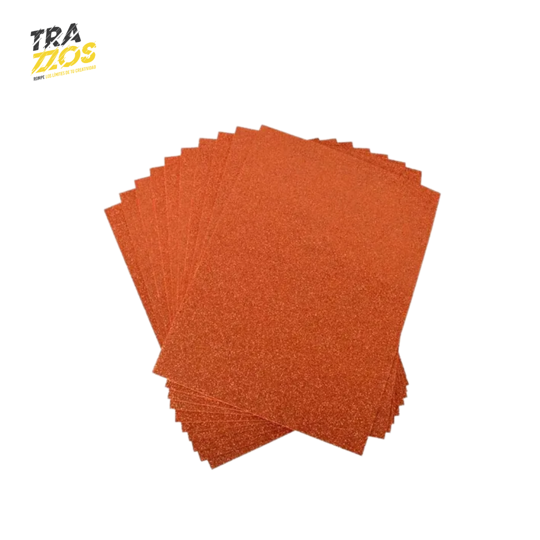 Medio pliego de Foamy Escarchado X10 Uds