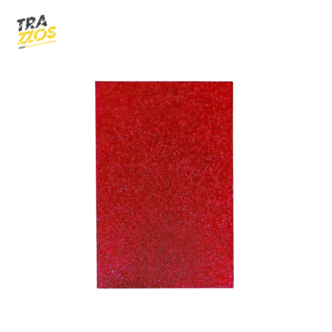 Medio pliego de Foamy Escarchado X10 Uds