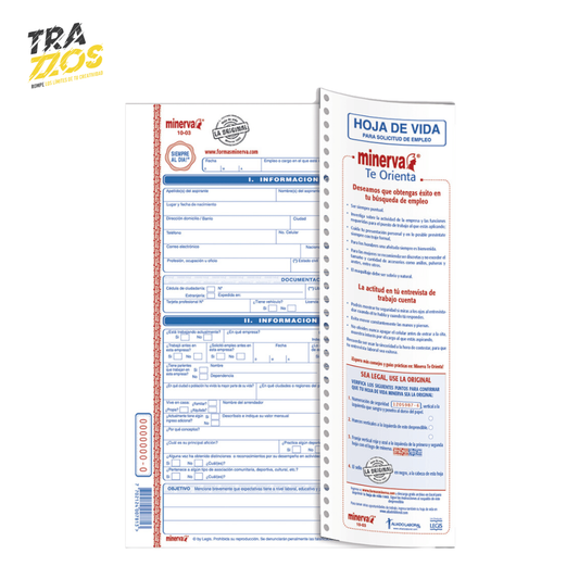 Minerva 10-03 Hoja de Vida x20