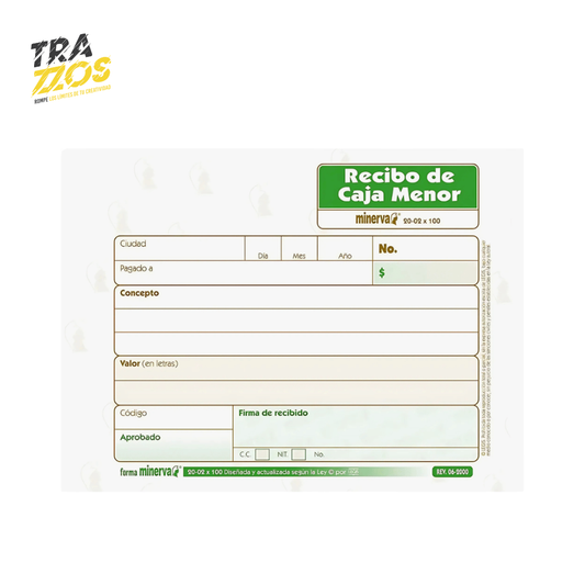 Minerva 20-02 Recibo de Caja Menor x200