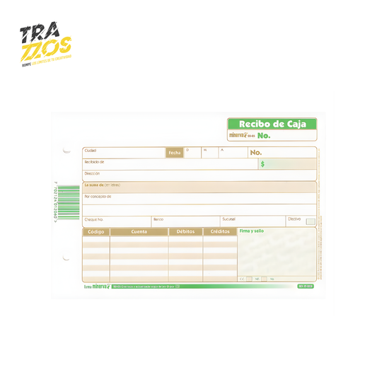 Minerva 20-05 Recibo de Caja x50