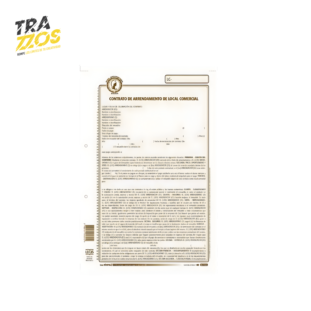 Minerva 55-06 Contrato Arrendamiento de Local Comercial X12