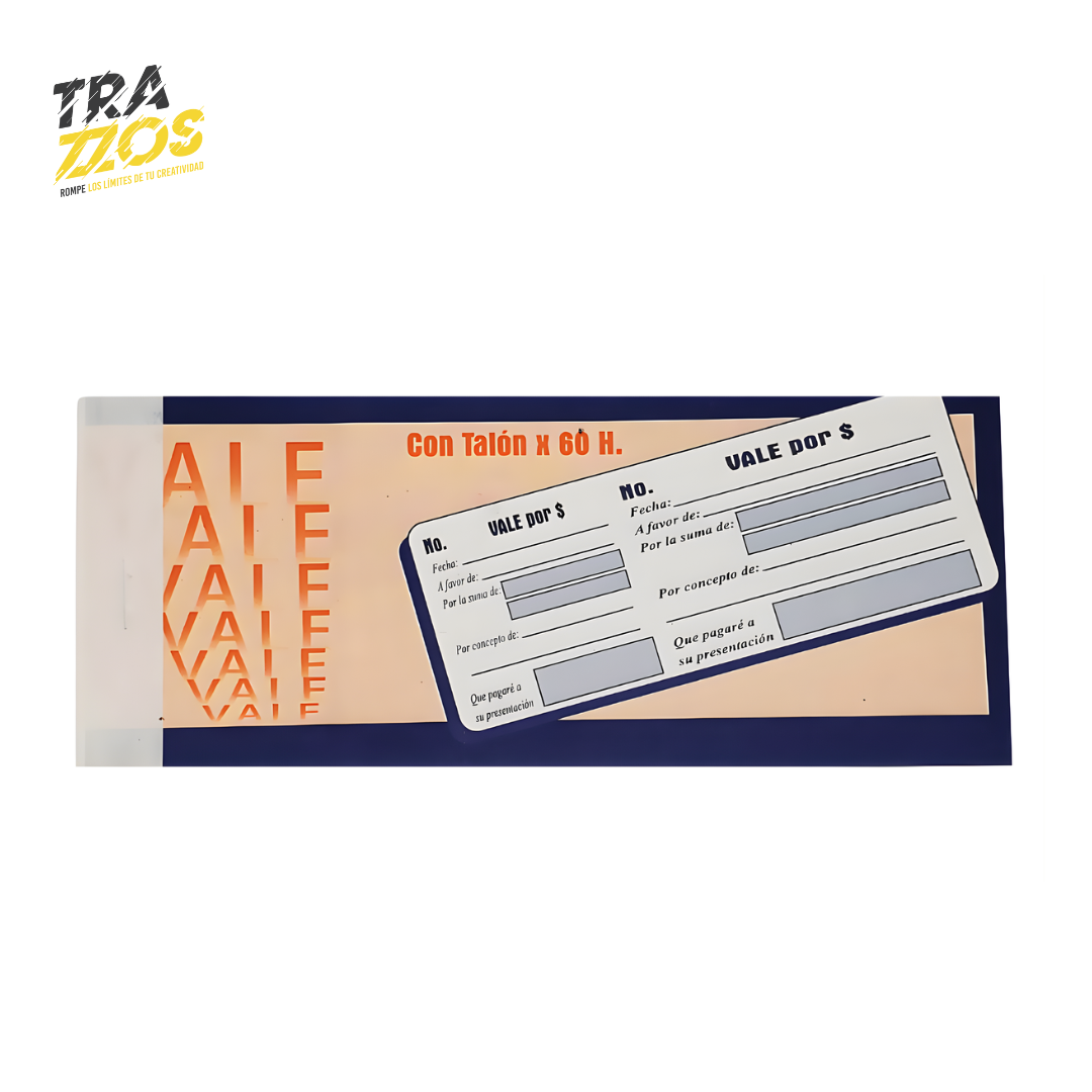 Talonario CIO Vales x60