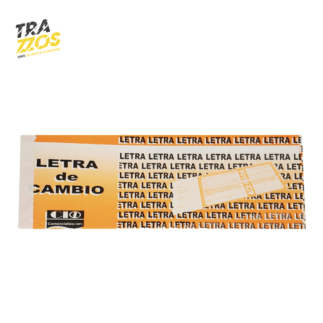 Talonario Letra de Cambio X100 Hojas
