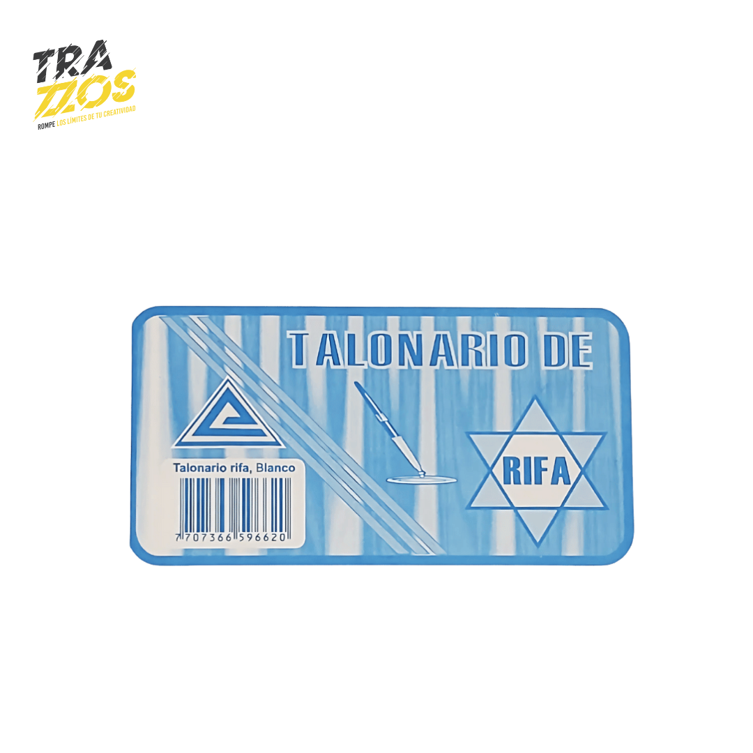 Talonario Rifa Expresarte Blanco Pequeño